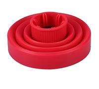Hair Blower Diffuser, Silicone Folding Hairdryer Diffuser Cover,Universal Styling Hairdressing Tool, for Curly Hair Long Hair (Red)