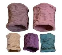 Hair Bobbles for Thick Hair - Cotton Headband Seamless Scrunchie Rope Stretch | Extra Strong Wide Hair Ties 5 Pieces Ponytail Holders Accessories for Thick, Heavy or Curly Hair