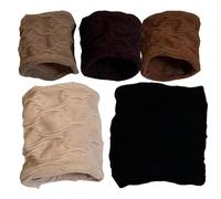 Hair Bobbles for Thick Hair, Hair Bobbles for Thick Hair, Cotton Headband, Seamless, Scrunchie, Rope, Stretch, Ponytail Holder, 5 Pieces, Wide Hair Ties, Hair Bands, Accessories for Women and Girls