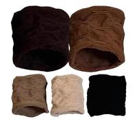 Hair Bobbles for Thick Hair, Ponytail Hair Bobbles - Stretch Hair Ties, Seamless Cotton Headband, Rope, 5 Pieces Ponytail Holders for Women and Girls, Hair Bands, Accessories for Thick or Loc