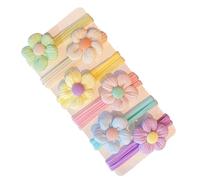 Hair Bobbles for Toddler Girls, Hair Bobbles for Little Girls, 6 x Hair Bands with Flower Bow, Elastic Ponytail Holder, Cute Hair Accessories for Little Girls for Birthdays Girls and