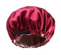 Hair Bonnets - Silk Hair Bonnet | Hair Care Sleep Caps | Hair Bonnet for Bath | Curly Hair Satin Bonnets Double Layer | Long and Short Hair Home Travel Use Elastic Sleep Hair Wrap for Womens