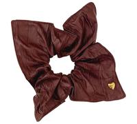 Hair Bools for Girls - Hair for Women | Hair Bands for Women | PU Leather Heart-Shaped Big Crazies | Ponytail Holder Large Scunchies Hair Accessories for Women and Girls