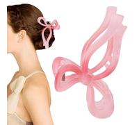 Hair Bow Claw Clip Cute Romantic Bow Shape Non-Slip Portable Hair Accessory