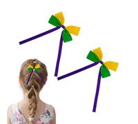 Hair bow clips, ribbon accessories for hairdressing, bow clips for hair, for occasions such as children's parties, birthdays, carnival, parades, holidays and Valentine's Day