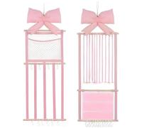Hair Bow Organizer - Claw Clip Storage, Hanging Bow Rack, Lightweight Durable Build, Neat Hair Accessory Display | Ideal For Bedroom Closet Wall Apartment Home Teen Girls Women Tie Organization