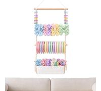Hair Bow Organizer, Macrame Hair Bow Holder, Hairpin Organizer Rack
