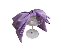 Hair Bow Satin Big Bow Hairpins Popular Hair Clip Women Sweet Solid Three-layer Drape Hairgrip Accessories Decorate(Purple)