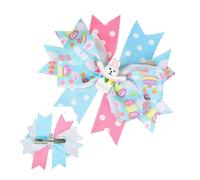 Hair Bows for Children - Cute Rabbit Dot Ribbon Hairpin | Mody Girls' Hair Accessories, Elastic Bow Hair Ties, Decorative Girls Hair Clips for , Children and Teenagers, Stylish Bow