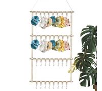Hair Bows Organizer - Wall Mounted Headband Holder Rack, Clip Storage Hanger | Multi Tier Bow Display Stand for Scrunchies Ties Bracelets Jewelry Accessories Home Bedroom Nursery Organization Decor