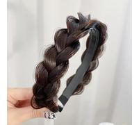 Hair Braid Headband,Messy Wide 2 Strands Fishtail Braided Plaited,Headband Twist Braided Wig,Fluffy Braid Wig Hairbands for Women and Girls