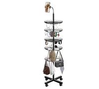 Hair Braid Rack, Adjustable Height Organizer Rack - Holder for Hair Extensions, for Home Salon Installation Service Extensions Styling Mobile Training Beauty Competition