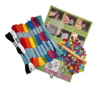 Hair Braid Wrapping Set for Girls. Hair Extension Accessories. Hair Kit Styling Gift - Kit to Make 10 Hair Wraps