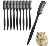 Hair Brush - 10 Pieces Small Animal Care Comb Set, Mini Pet Brush for Hamster Ferret with Teeth for Care