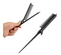Hair Brush and Comb,Rat Tail Comb Salon Hairdressing Comb Hair Thinning Comb Hair Cutter Comb Rat Tail Teasing Clip Comb Professional Black Hair Salon Plastic Highlighting Comb