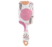 Hair Brush Apples Plant Leaves Dots Scalp Massage Brush Wet And Dry Hairbrush Wetbrush for Thick Hair Makes Hair Smooth