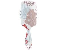 Hair Brush Beautiful Ocean Seahorses Red Anti-static Brushes Wet And Dry Hairbrush Wetbrush for Thick Hair Detangling and Adding Shine