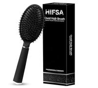 Hair Brush Blow Drying Paddle Hairbrush Easy Grip Handle Straightening Professional Detangle Oval Hair Comb For Curly Natural Long Thick Thin Wet Dry Hair Accessory Salon Supplies (1Pc)