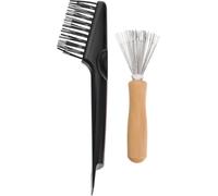 Hair Brush Cleaner 2pcs Set with Airbag Comb and Dual-head Rake Hair Remover Tool for Salon and Home Use, Comfortable to hold, Not easy to break and deform, Easy to clean after getting dirty, They ...