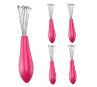 Hair Brush Cleaner Comb Cleaning Tool Cleaning Claws Mini Hair Dirt Remover with Metal Wire Rake 5 Pcs..