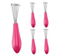 Hair Brush Cleaner Comb Cleaning Tool Cleaning Claws Mini Hair Dirt Remover with Metal Wire Rake 5 Pcs