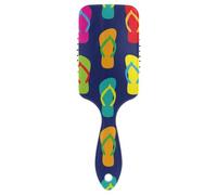 Hair Brush Colorful Flip Flops Blue Scalp Massage Brush Wet And Dry Hairbrush Wetbrush for Thick Hair Detangling and Adding Shine