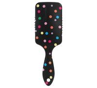 Hair Brush Colorful Polka Dot Black Paddle Brush Wet And Dry Hairbrush Wetbrush for Thick Hair Conditioning Hair Texture