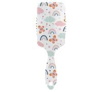 Hair Brush Cute Cottage Butterfly Rainbow Anti-static Brushes Wet And Dry Hairbrush Wetbrush for Thick Hair Makes Hair Smooth