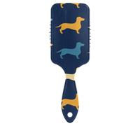 Hair Brush Cute Dachshund Navy Blue Scalp Massage Brush Wet And Dry Hairbrush Wetbrush for Women Girls Makes Hair Smooth