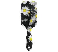 Hair Brush Daisy Black and White Paddle Brush Wet And Dry Hairbrush Wetbrush for Thick Hair Improve Hair Texture