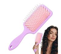 Hair Brush - Flexible Bristle Brushes, Soft Elastic Air Cushion, Wide Ventilated Head Design, Painless Knot Removal Action, Wet Dry Grooming Implement, Ideal for Styling