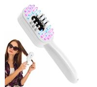 Hair Brush for Massaging - Red Blue Light Hair Massaging Brush - Boost Absorption Daily Care Massager for Dorm Travel Salon Women Girls Mother Wife Adults