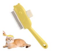 Hair Brush for Pets, Bear Button Shedding Hair Comb Grooming Brush with Massage Function for Cleaning at Home and on the Go