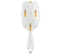 Hair Brush for Thick Curly Thin Long Short Wet or Adds Shine and Makes Smooth Comb Paddle Brush for Men Women Kid Christmas Angels