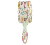 Hair Brush for Thick Curly Thin Long Short Wet or Adds Shine and Makes Smooth Comb Paddle Brush for Men Women Kid Summer Elements for Festive Fun