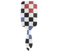 Hair Brush for Thick Curly Thin Long Short Wet or Dry Racing Grid Buffalo Plaid Check Adds Shine and Makes Smooth Comb Paddle Brush for Men Women Kid