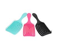 Hair Brush, Hair Vent Brush Curved and Vented Detangling 3pcs Detangling for Home Salon Styling