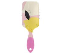 Hair Brush Lemons Yellow Watercolor Bright Colors Summer Paddle Brush Wet And Dry Hairbrush Wetbrush for Women Men Detangling and Adding Shine