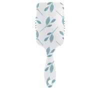 Hair Brush Light Blue Branches Paddle Brush Wet And Dry Hairbrush Wetbrush for Curly Hair Detangling and Adding Shine