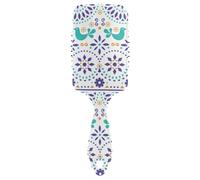 Hair Brush Mexican Folk Art Texture Anti-static Brushes Wet And Dry Hairbrush Wetbrush for Thick Hair Improve Hair Texture