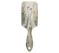 Hair Brush Paddle Comb Hairbrush Air Cushion Comb Green Leaves Daniel Crane for Thick Hair & Anti Static Detangling