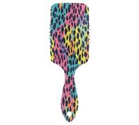 Hair Brush Paddle Comb Hairbrush Air Cushion Comb Pink Blue Leopard for Thick Hair & Anti Static Detangling