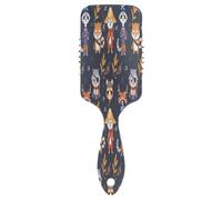 Hair Brush Paddle Comb Hairbrush Air Cushion Comb Pitate Bears for Thick Hair & Anti Static Detangling
