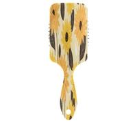 Hair Brush Paddle Comb Hairbrush Air Cushion Comb Sunflower Brown Leaves for Thick Hair & Anti Static Detangling