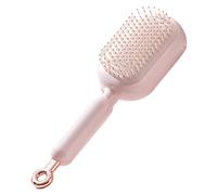 Hair Brush - Pocket-Sized Grooming Tool, Air Cushion Hair Comb with Self-Cleaning Bristles, Compact Travel Brush for Ladies, Girls, Wife, Perfect for Shower, Salon, Bathroom, or On-the-Go Use