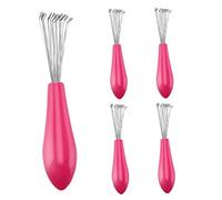 hair brush remover, Hair Brush Cleaner Comb Cleaning Tool Cleaning Claws Mini Dirt Remover with Metal Wire Rake 5 Pcs