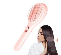 Hair Brush Self-Cleaning - Portable Telescopic Comb - Portable Hairbrush for Ladies Girls Mothers Wives, Multifunctional Anti-Static Massage Comb