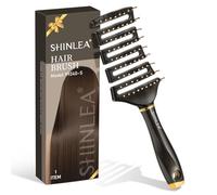 Hair Brush-SHINLEA Detangle Hair Brush Anti Tangle Hairbrush, Curved Vented Detangling Hair Brushes Wet & Dry Hair Brush for Thick Hair, Professional Paddle Vent detangler brush for All Hair Types