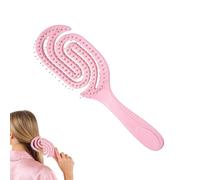 Hair Brush - | Spiral Vent Styler - Hollow Bristle Curve Design Breakage Reduction Smooth Control for Kids Household Salon Trips