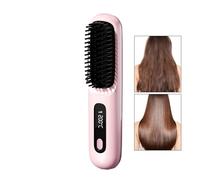 Hair Brush Straightener, Fast Heating Anti Scald Styling Tools, Straightening Comb with Negative Ions for Women, for Home Travel Vacation Morning Rush